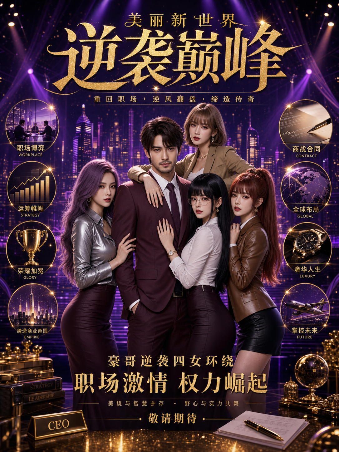 一枚看似普通的硬币，将李豪承推入宇宙集团的核心权力圈。面对金美庭、罗素莉、李淑英等极致诱惑，职场禁忌与越界情感交织相缠。在权谋与禁忌的纠葛中，他如何一步步走向欲望的巅峰？